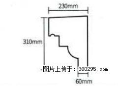 产品分解图型 - 檐口线，型号：SX311-YK-3，规格：230x310mm(3) - 宿迁三象EPS建材 suqian.sx311.cc